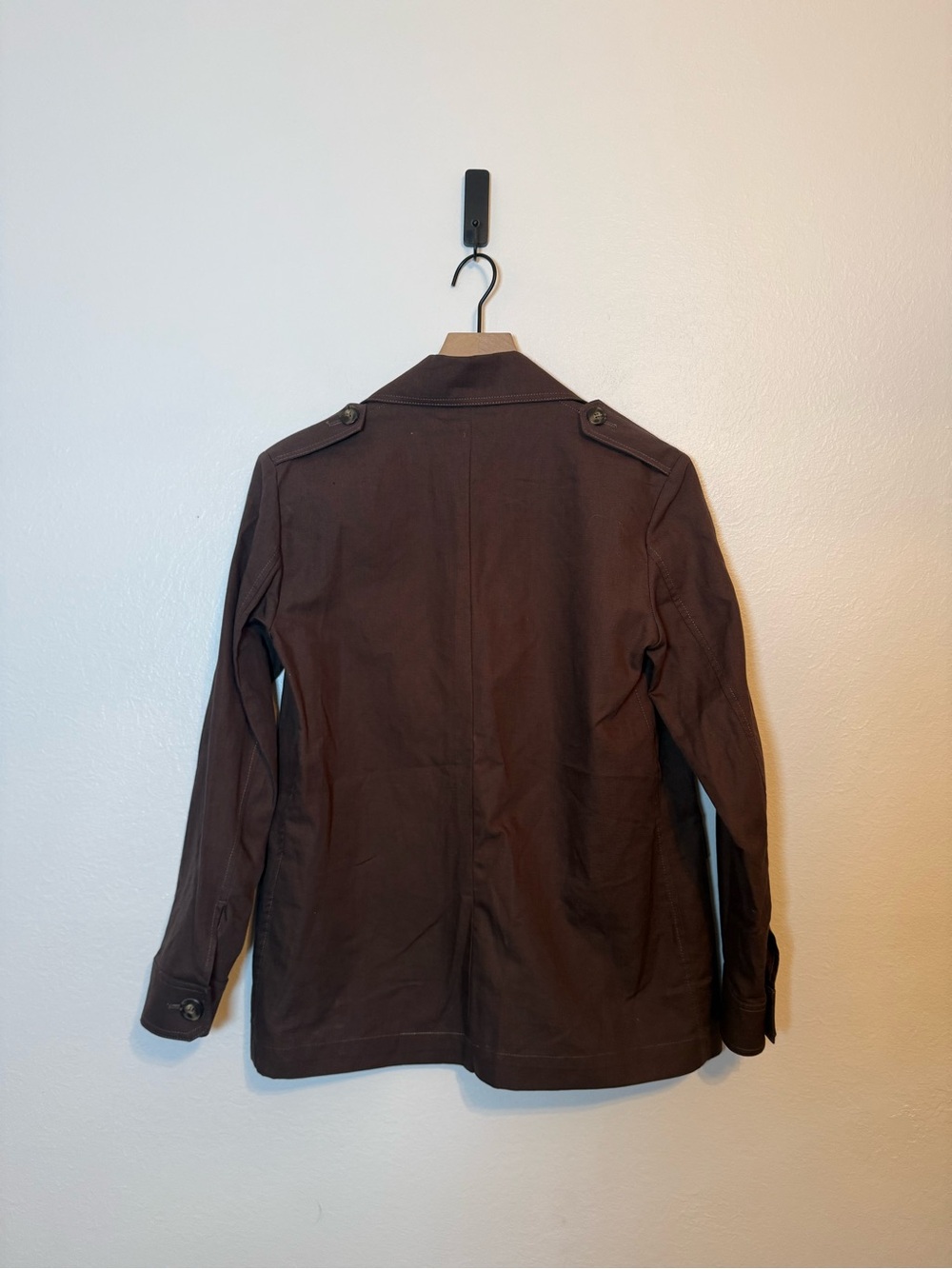 Weekend Max Mara chocolate-colored Bacca utility jacket - Picture 5 of 6